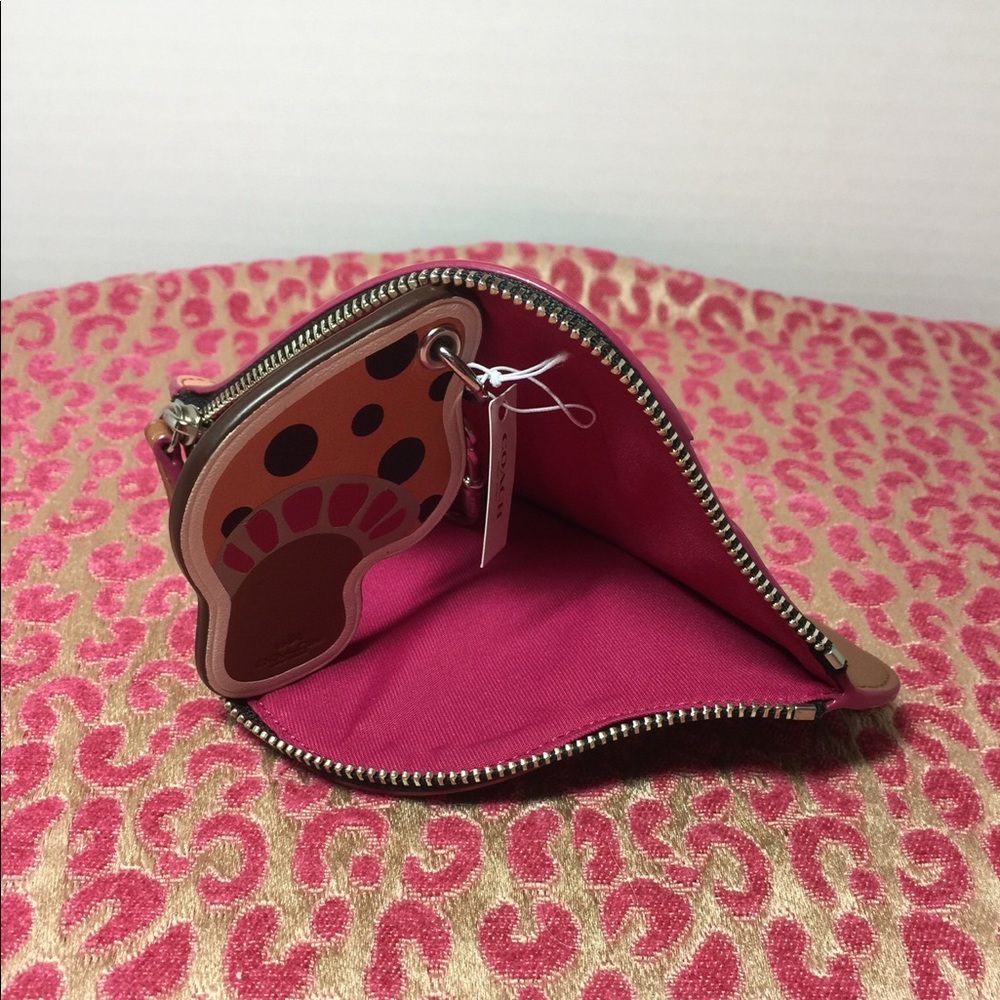 🟣 2 COACH MUSHROOM COIN PURSE BAG & KEY FOB. This listing is for 2 items. - Picture 5 of 8